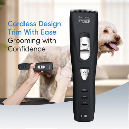 FOGOSP professional low vibration pet grooming tool with high speed motor