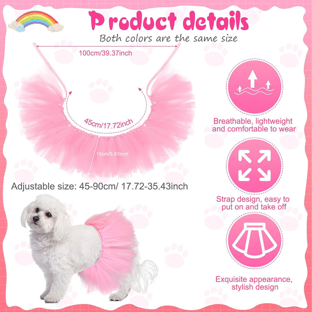 Locmeo pet ballerina dress adjustable satin strap detail close up