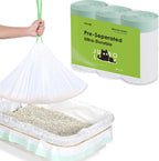 Cat Litter Box Liners [30 Count]-Large/Jumbo 37"x16" | Heavy Duty Scratch Resistance Drawstring Cat Litter Bags-No Tearing Needed-70% Recycled Ocean Plastic - Image 11