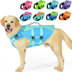 PETDSH Dog Life Jacket Large, High Flotation Dog Life Vest for Swimming Boating, Reflective Puppy Lifejacket with Superior Buoyancy and Rescue Handle, Adjustable Safety Dogs Floating Vests - Image 10