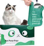 125 Count Cat Poop Bags with Handles, Disposable Litter Bags for Pet Poop, Extra-Thick Kitty Cat Waste Bags Easy Tie Leak-Proof Strengthen Unscented (Made of 70% Recycled Plastic) - Image 10