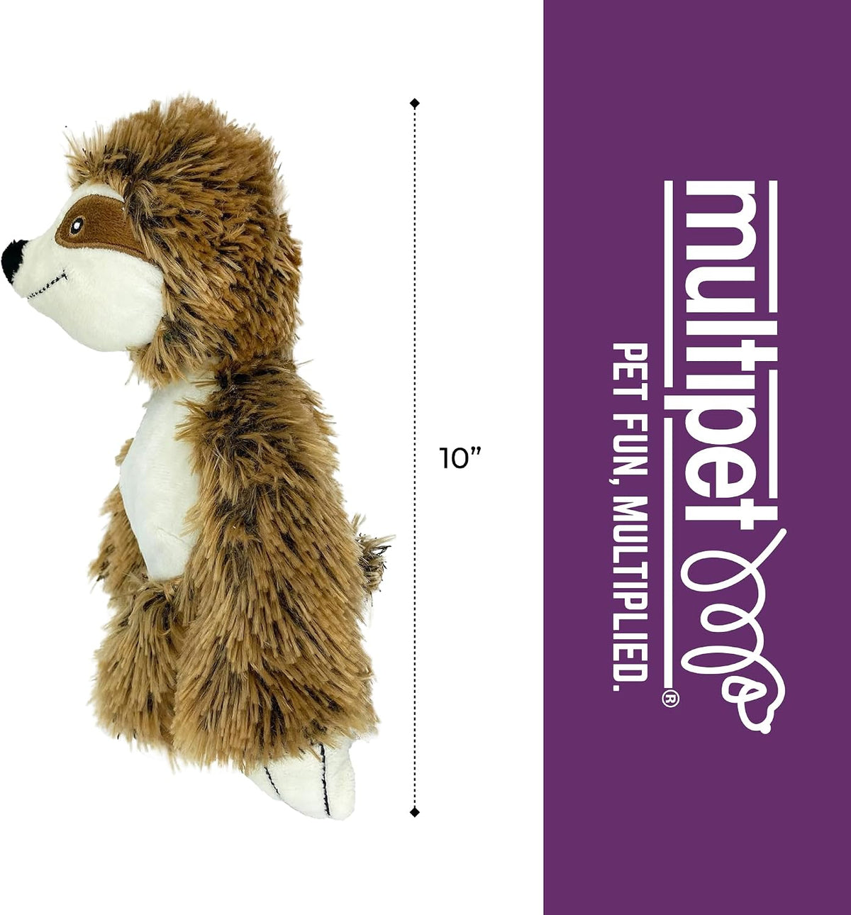 Multipet Bark Buddies Sloth toy 10 inch scale