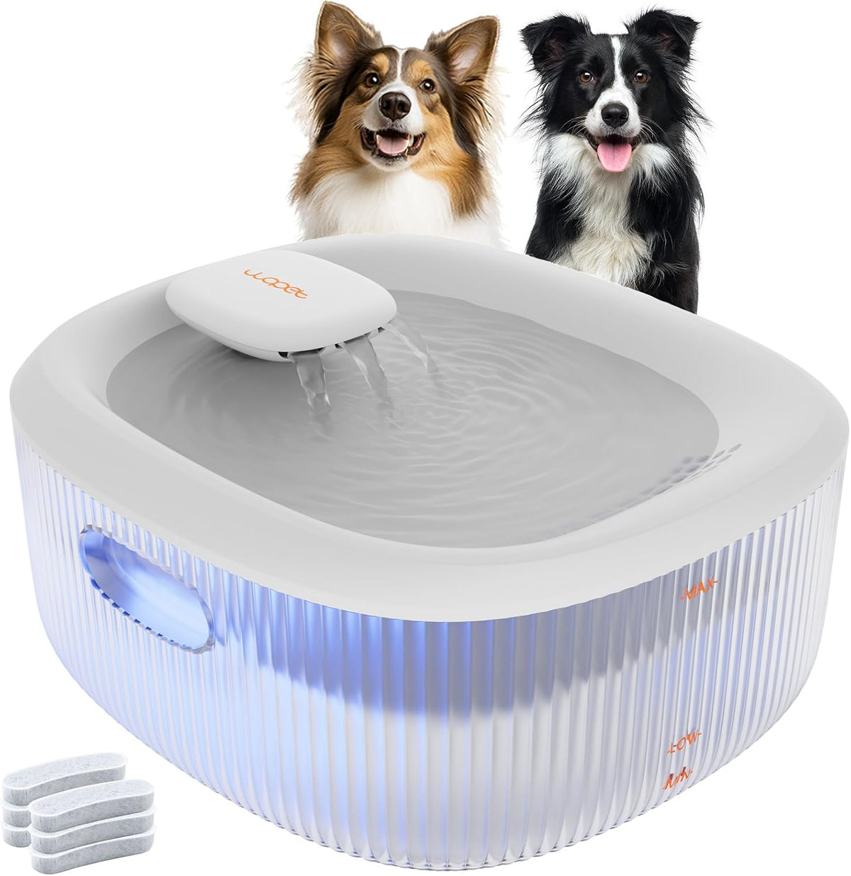 WOPET Dog Water Fountain for Large Dogs, 6L/205oz/1.7Gal Automatic Dog and Cat Water Fountain, Pet Water Dispenser with 2 Filters, Ultra-Quiet Pump, Great for Large Dogs Cats and Multi-Pet Home - Image 10