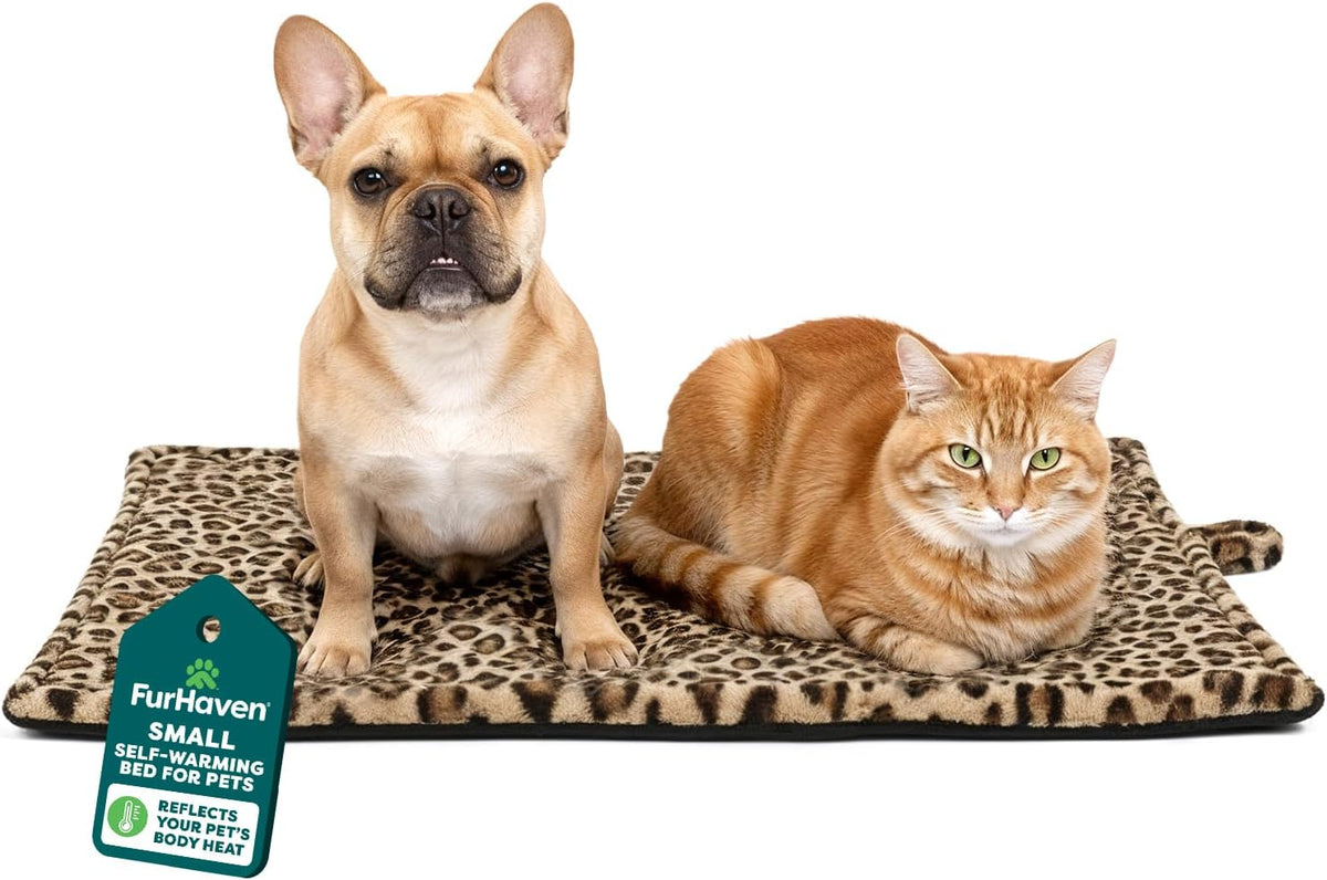 Furhaven ThermaNAP Self-Warming Cat Bed for Indoor Cats & Large/Medium Dogs, Washable & Reflects Body Heat - Quilted Faux Fur Reflective Bed Mat - Gray, Large - Image 11