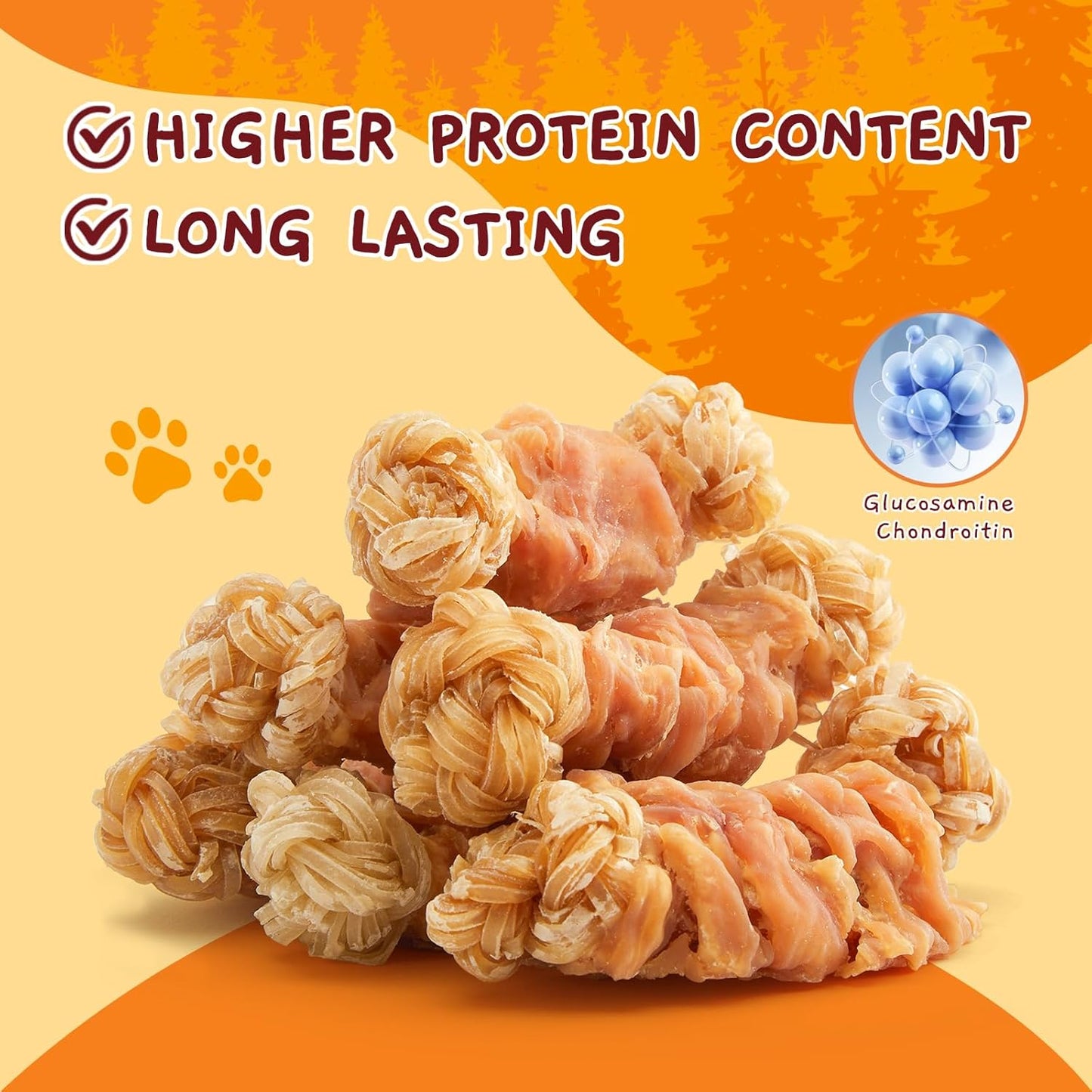Durable beef tendon braid bones for aggressive chewing dogs