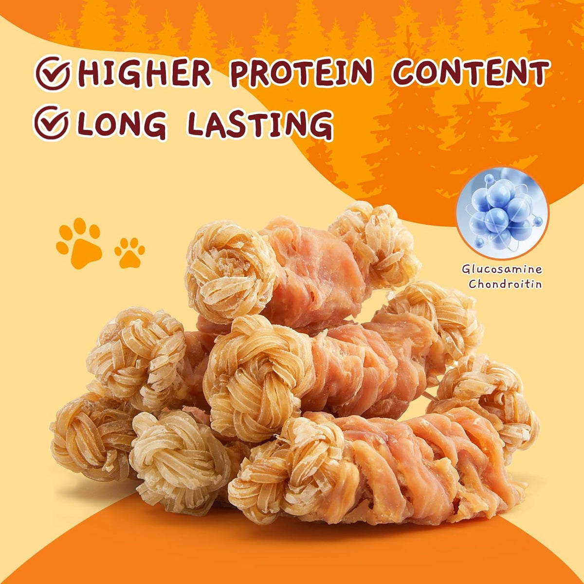 Durable beef tendon braid bones for aggressive chewing dogs