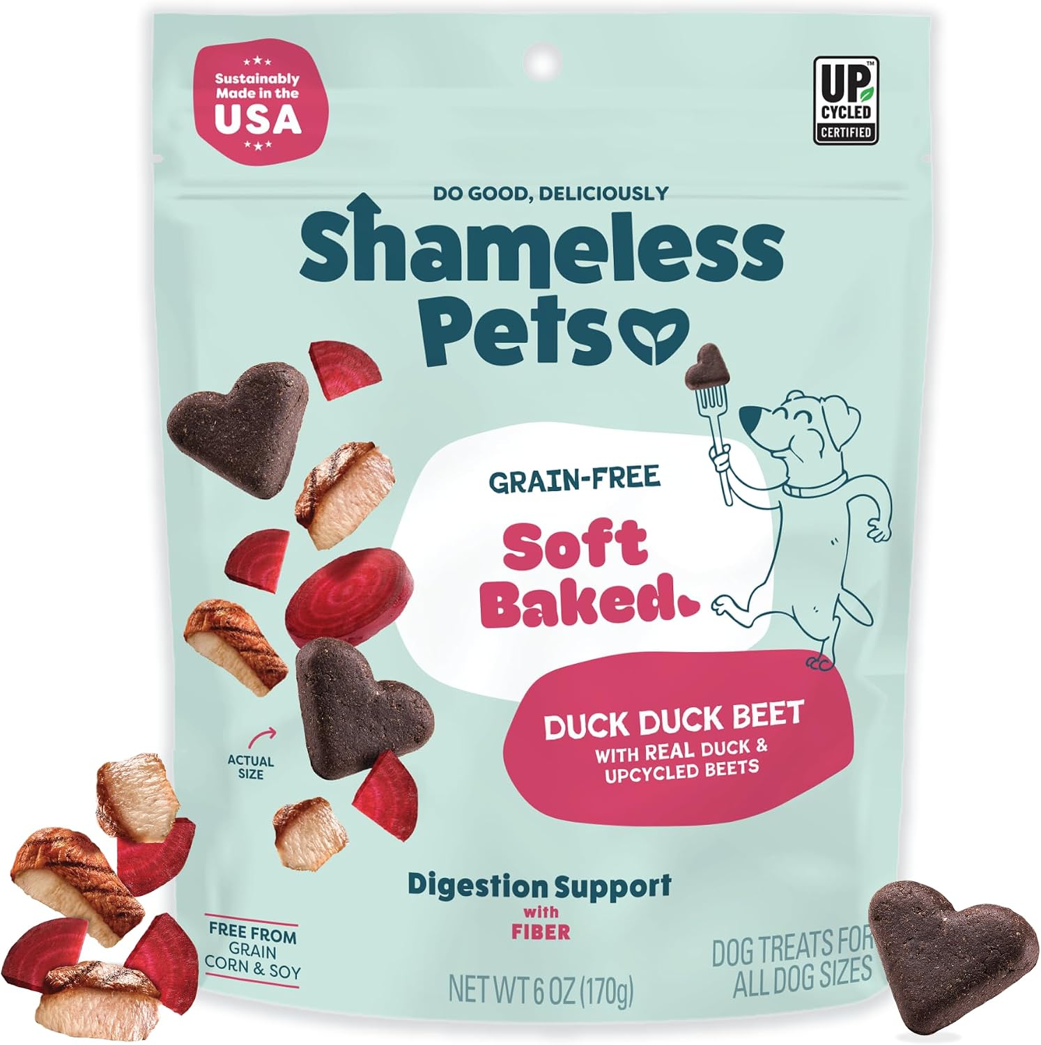 Shameless Pets Soft-Baked Dog Treats, Bananas for Bacon | Healthy Treats for Small, Medium & Large Dogs | Skin & Coat Support with Omega-3 & Omega-6 | Grain-Free, Made in USA | 6 oz - Image 13