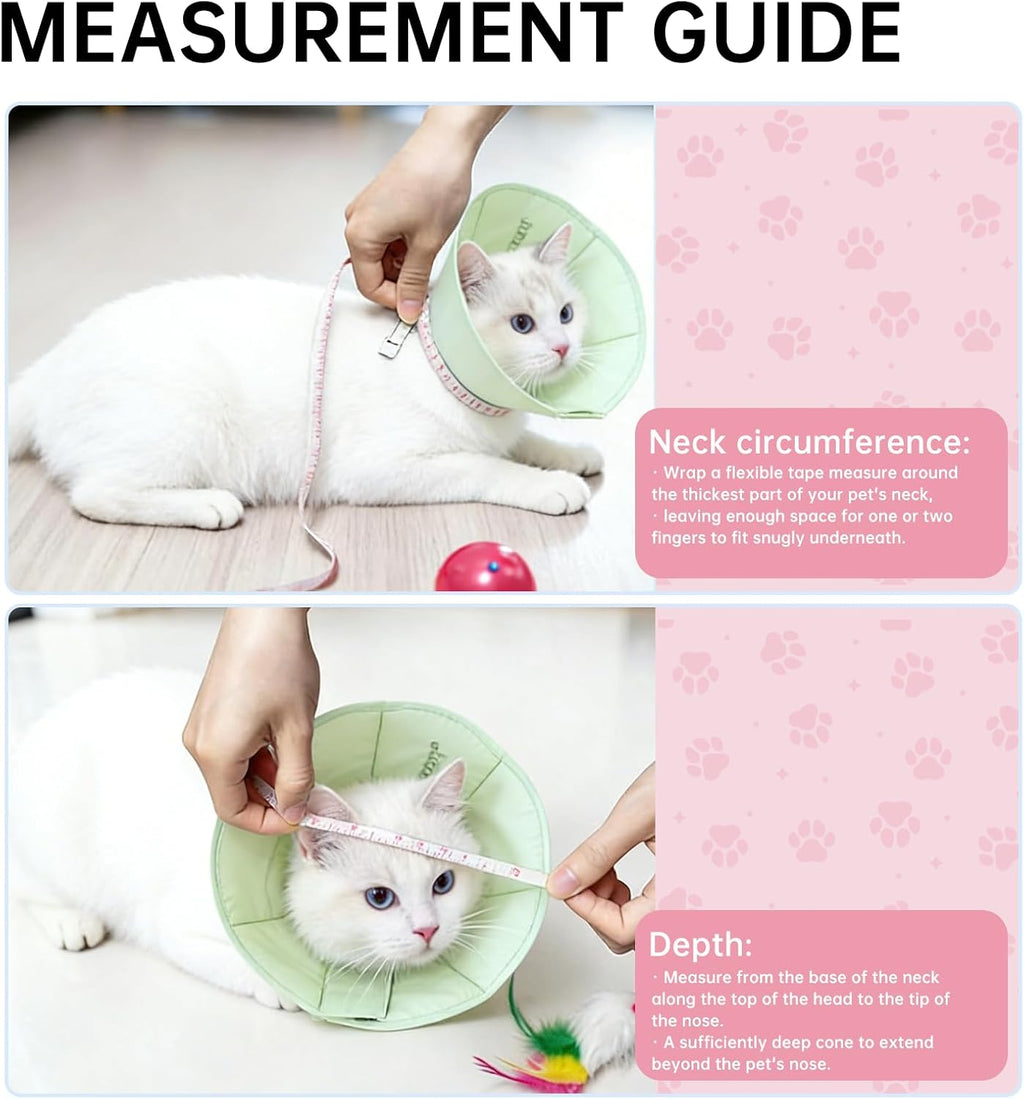 Touchdog lightweight cat cone collar medium size comfortable anti licking barrier.