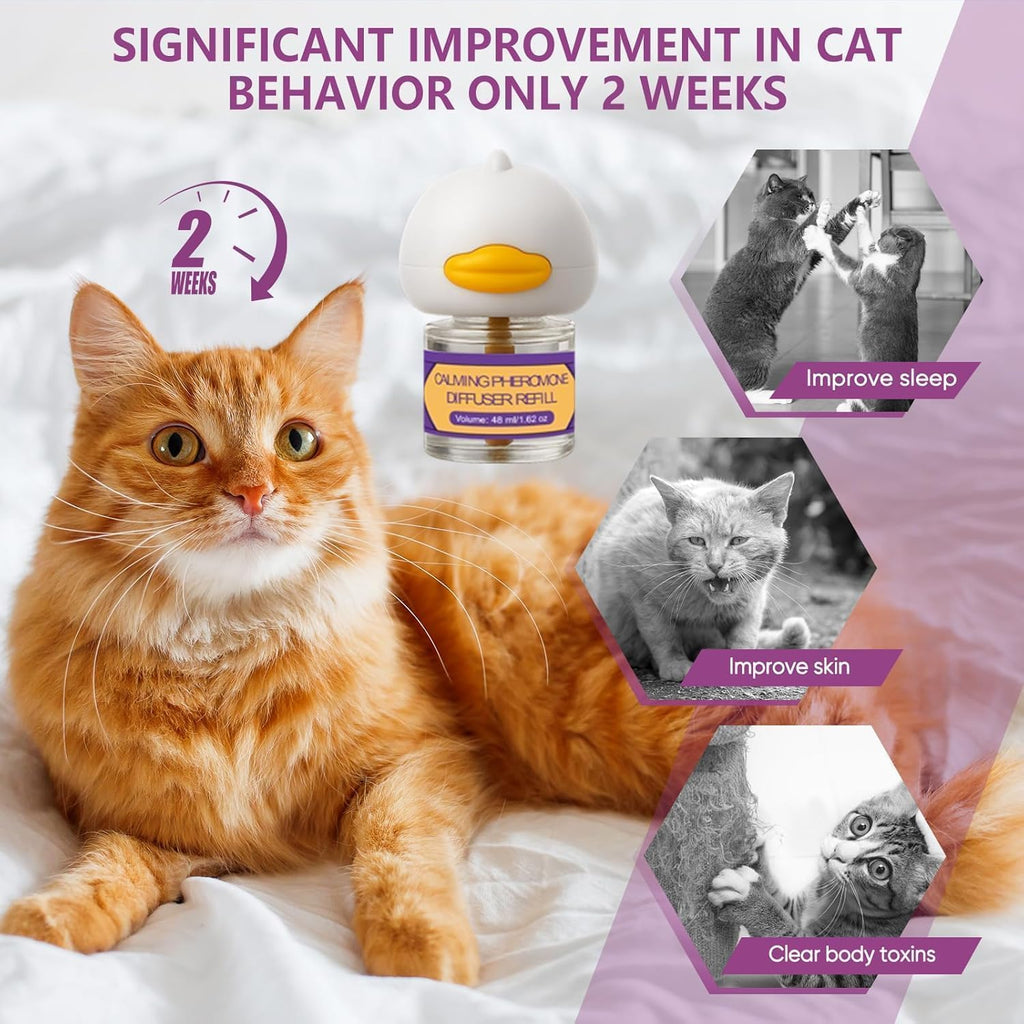 Odorless drug free cat anxiety treatment plug in starter kit