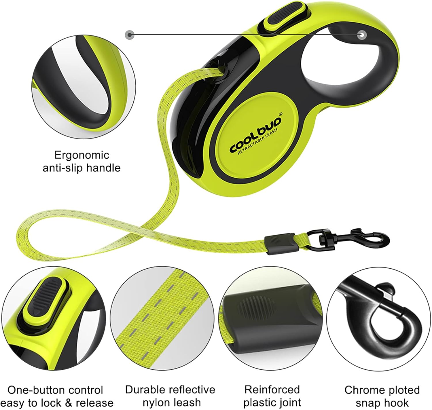 Reflective nylon tape feature on Joypaws dog leash