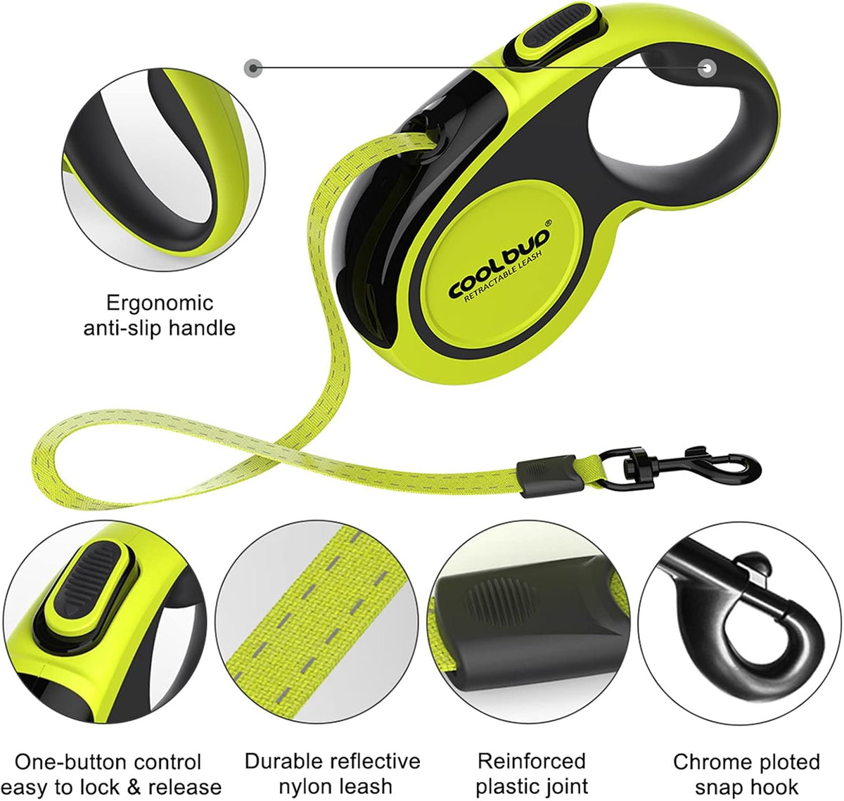 Reflective nylon tape feature on Joypaws dog leash