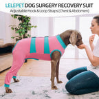 Lelepet recovery garment soft fabric texture detail