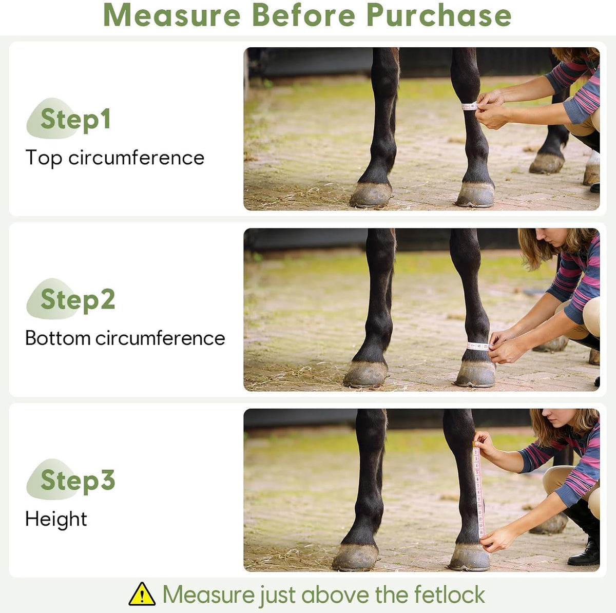 Breathable mesh material on horse fly boots for summer leg protection