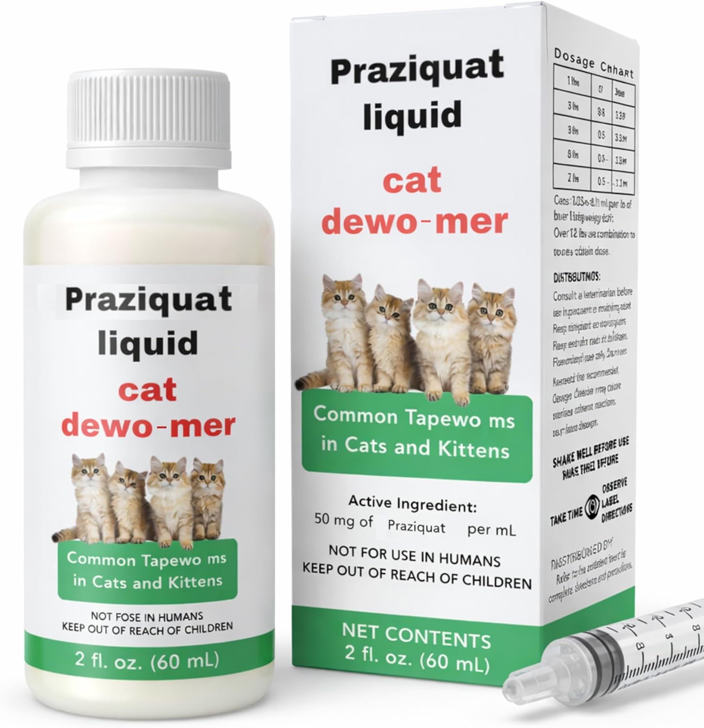 IVULTRA Lvermect liquid cat dewormer front view bottle with dropper