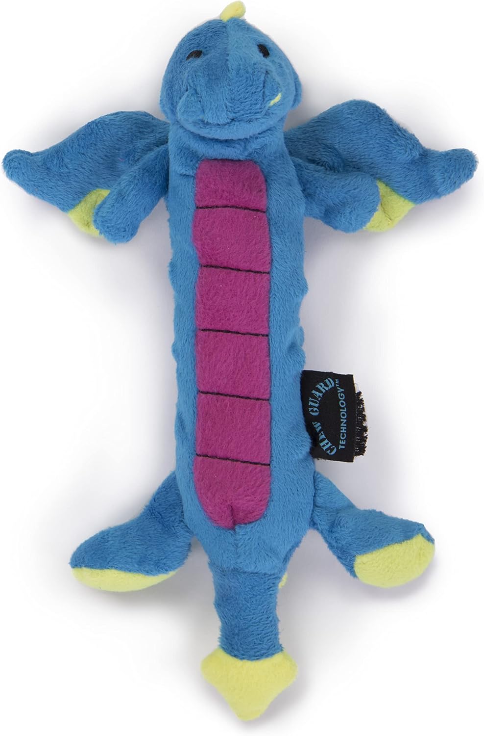 goDog Bubble Plush Dragons Squeaky Dog Toy, Chew Guard Technology - Coral, Large - Image 11
