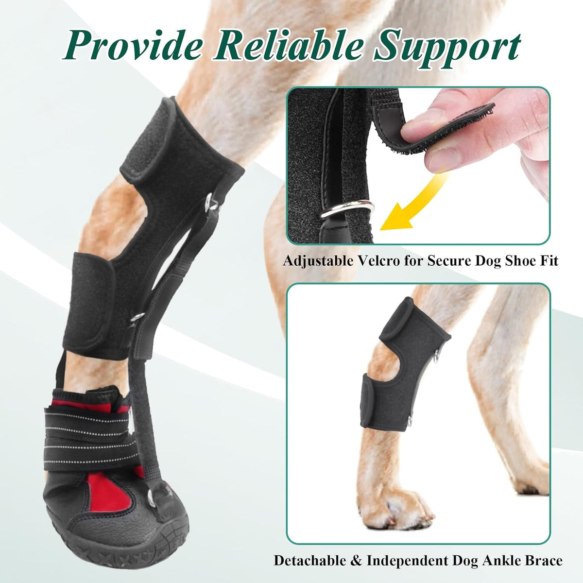 Haggemi dog boot demonstrating non-slip sole traction