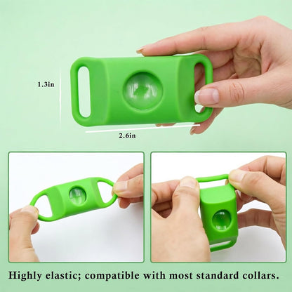 FurLife adjustable dog pendant pack containing two green tags and four refill capsules.