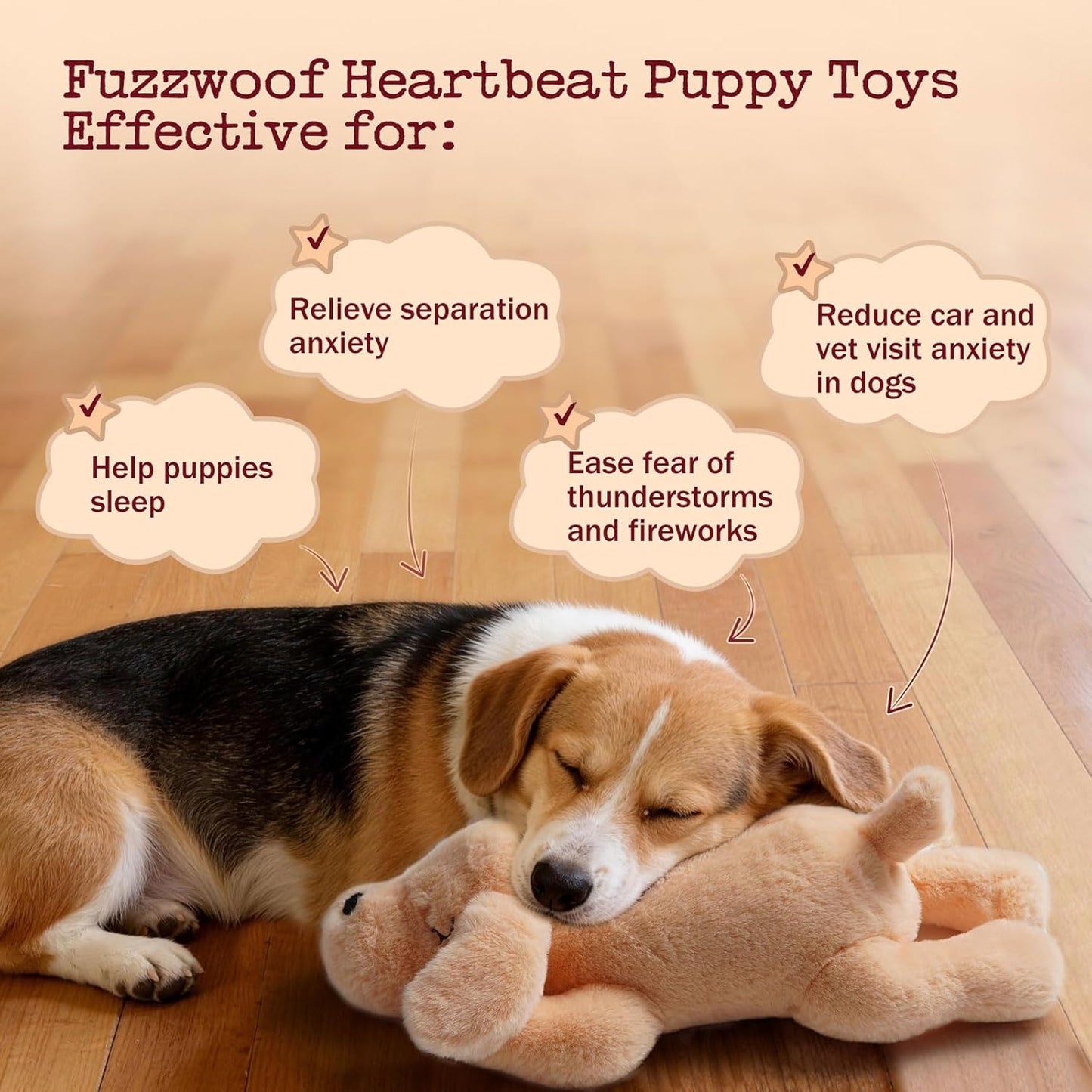 Fuzzwoof plush dog toy with wireless remote control