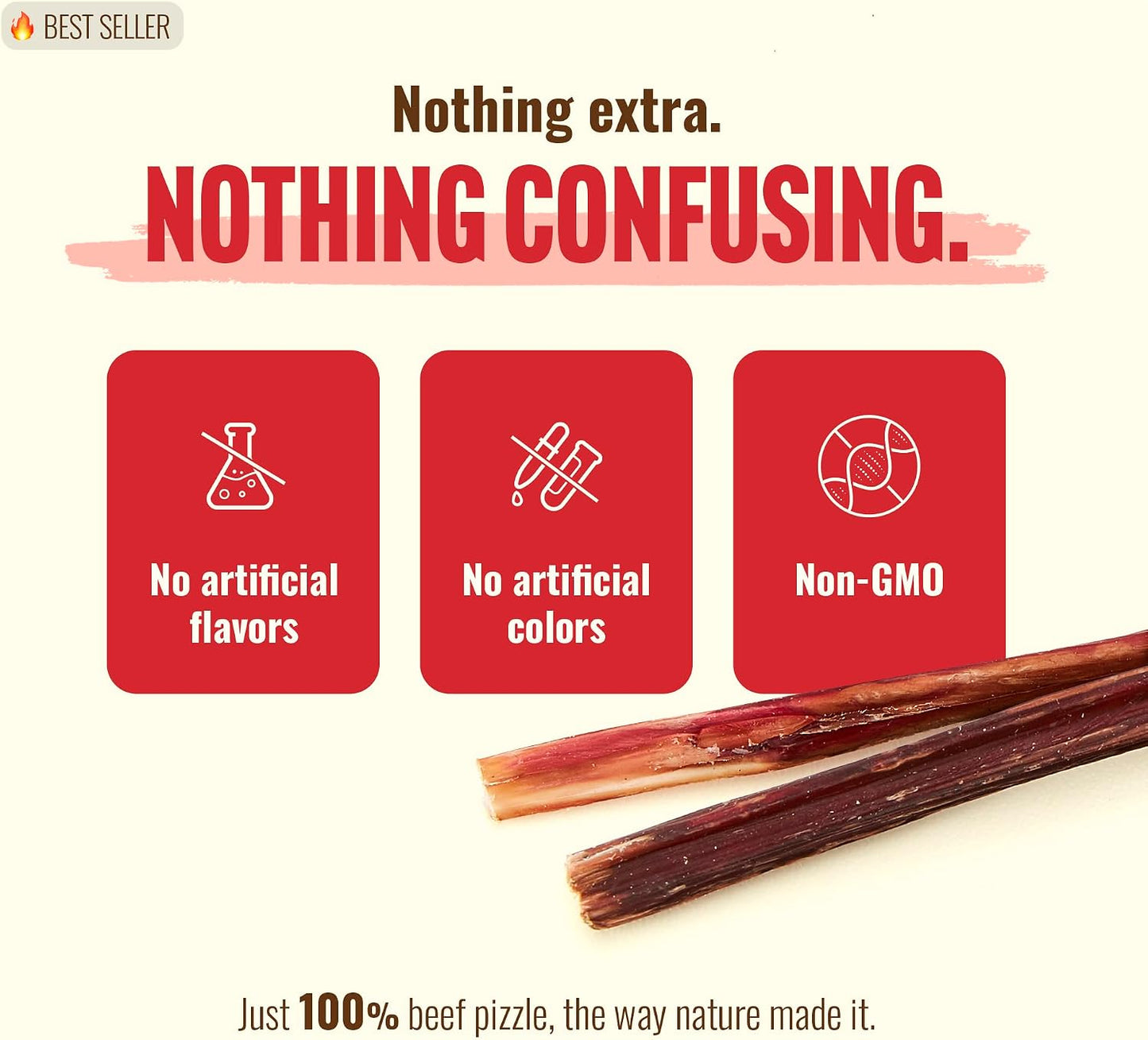 Small puppy enjoying a fully digestible Natural Farm grain free high protein chew.