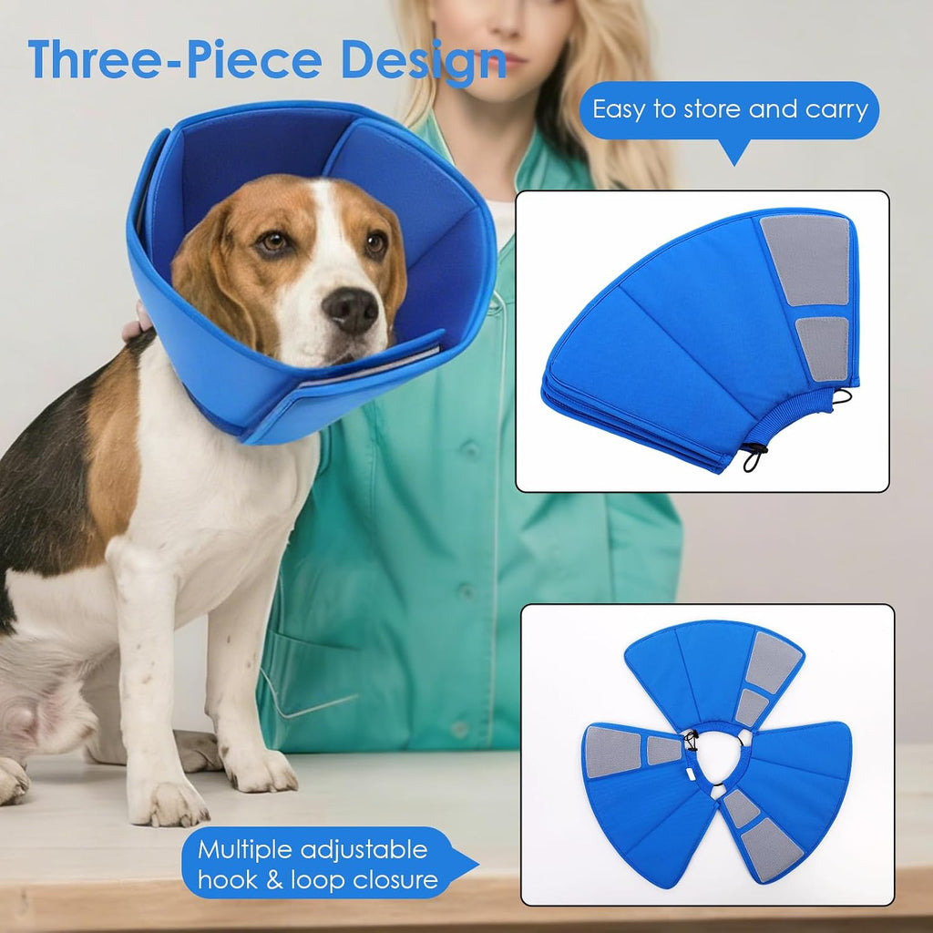 AOFITEE anti licking pet recovery cone drawstring detail view