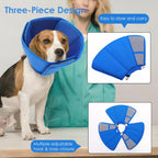 AOFITEE anti licking pet recovery cone drawstring detail view