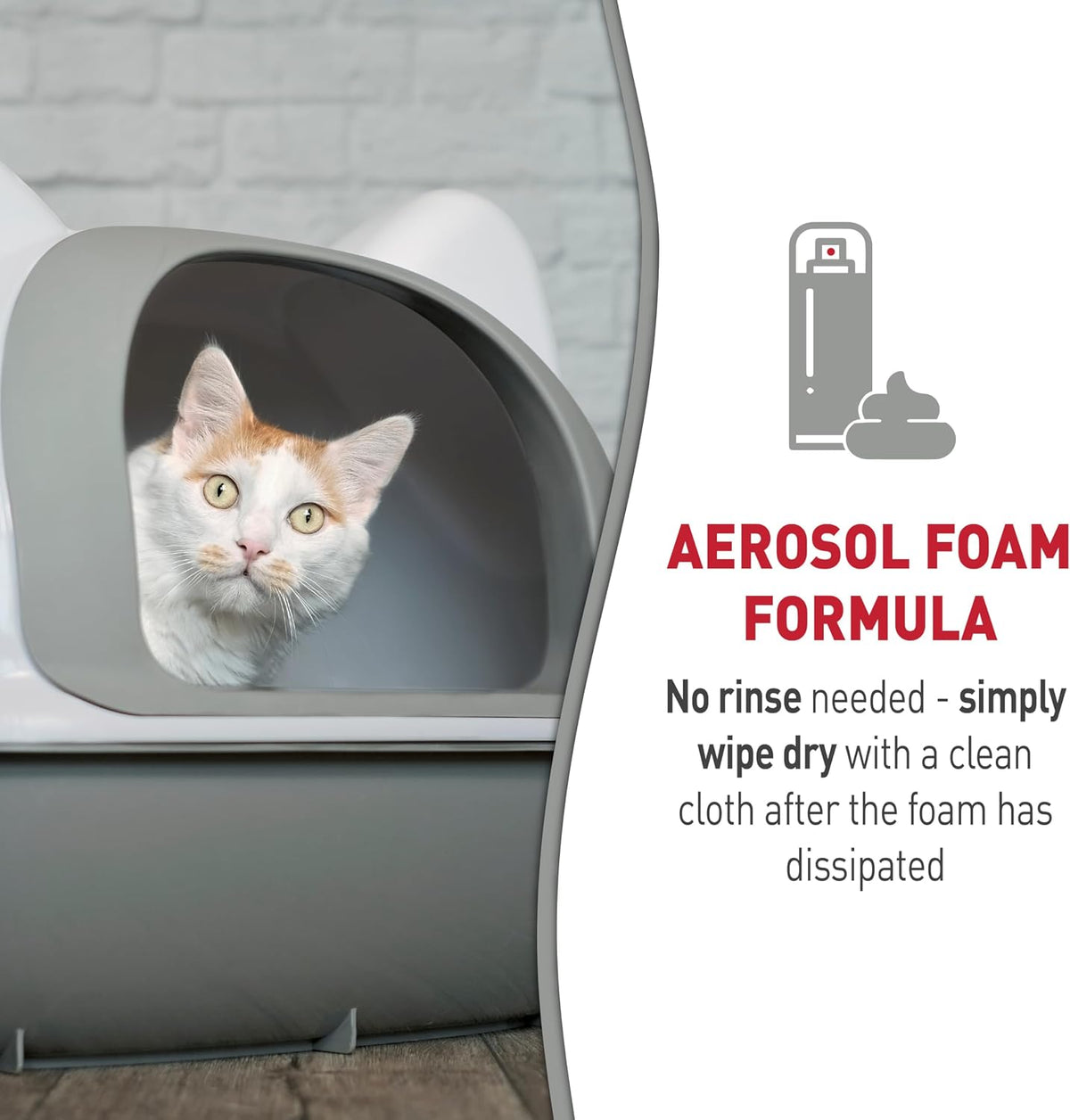 Nature's Miracle unscented pet stain and odor remover foam for home hygiene
