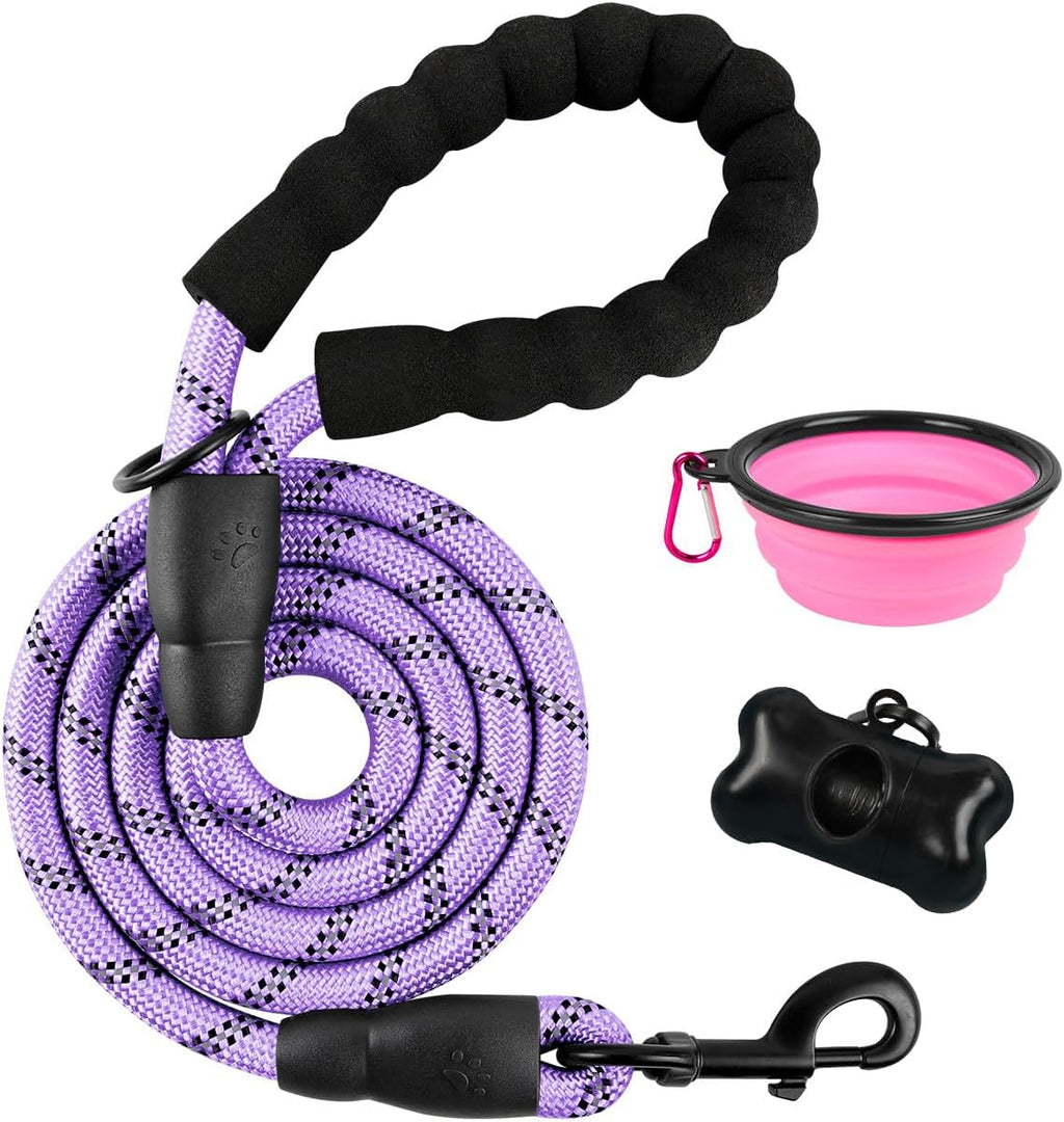 BARKBAY Dog Leashes for Large Dogs Heavy Duty Dog Leash 4/5/6 FT with Comfortable Padded Handle and Highly Reflective Threads for Medium Large Dogs Walking Training Running (5FT-1/2'',Pink) - Image 15