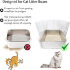 Side view showing how pee shields prevent litter scatter