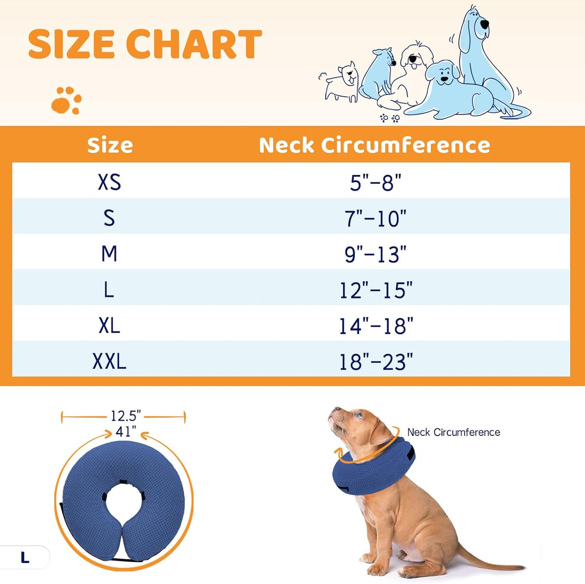Lightweight comfortable dog surgery collar worn by a small puppy sleeping