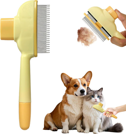 Cat Hair Brush & Dog Brush, Deshedding Brush for Long or Short Haired Pets, Removes Loose Fur, Durable Stainless Steel & ABS Design (green) - Image 9