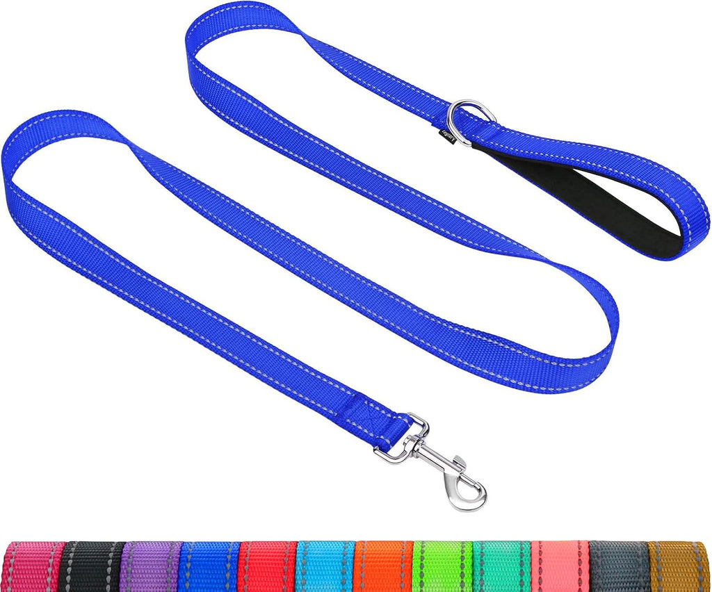 Taglory Dog Leash for Small Dogs, Double-Sided Reflective for Night Walking, Neoprene Padded Handle, 3/4 inch by 6 ft, Lightweight for Small Medium Breeds up to 30 lbs, Black - Image 12
