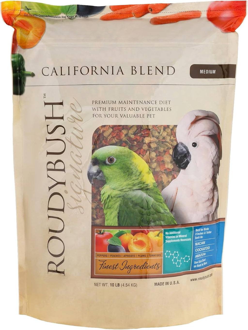 RoudyBush California Blend Bird Food, Mini Pellets, 44 oz - Image 9
