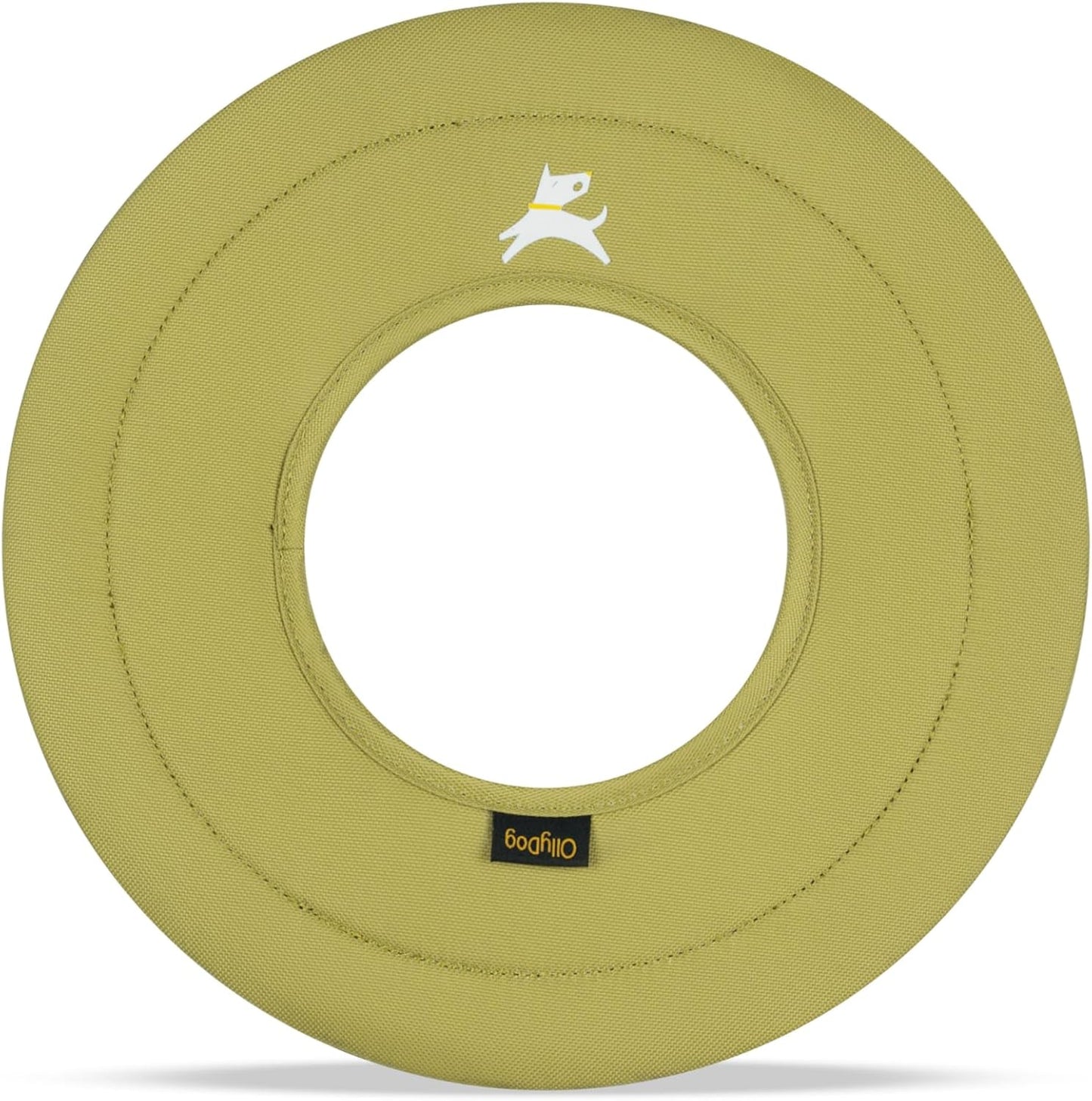 Packaging of OllyDog Super Flyer dog toy