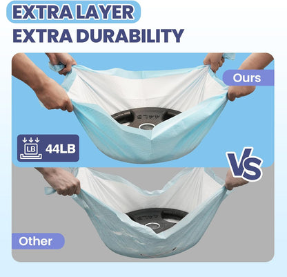 SCLOSE disposable potty pads seven layer leak proof protection demonstration
