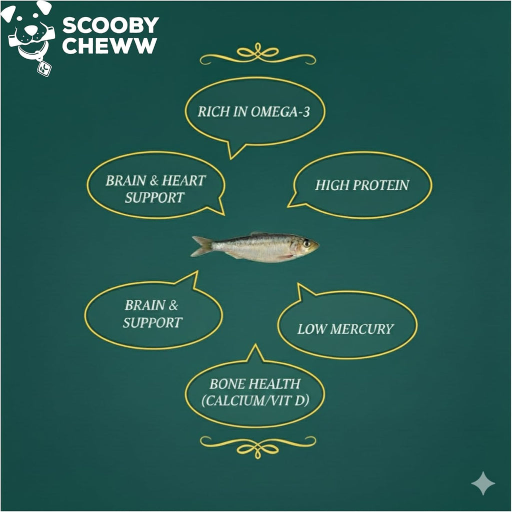 Nutritious dehydrated fish sprats for pet training