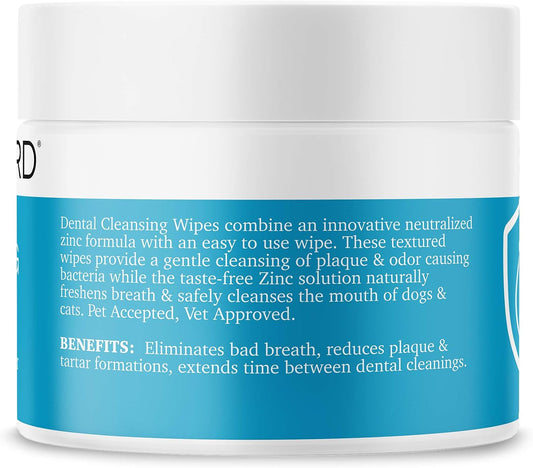 Maxi-Guard pet dental wipes packaging showing 100 count