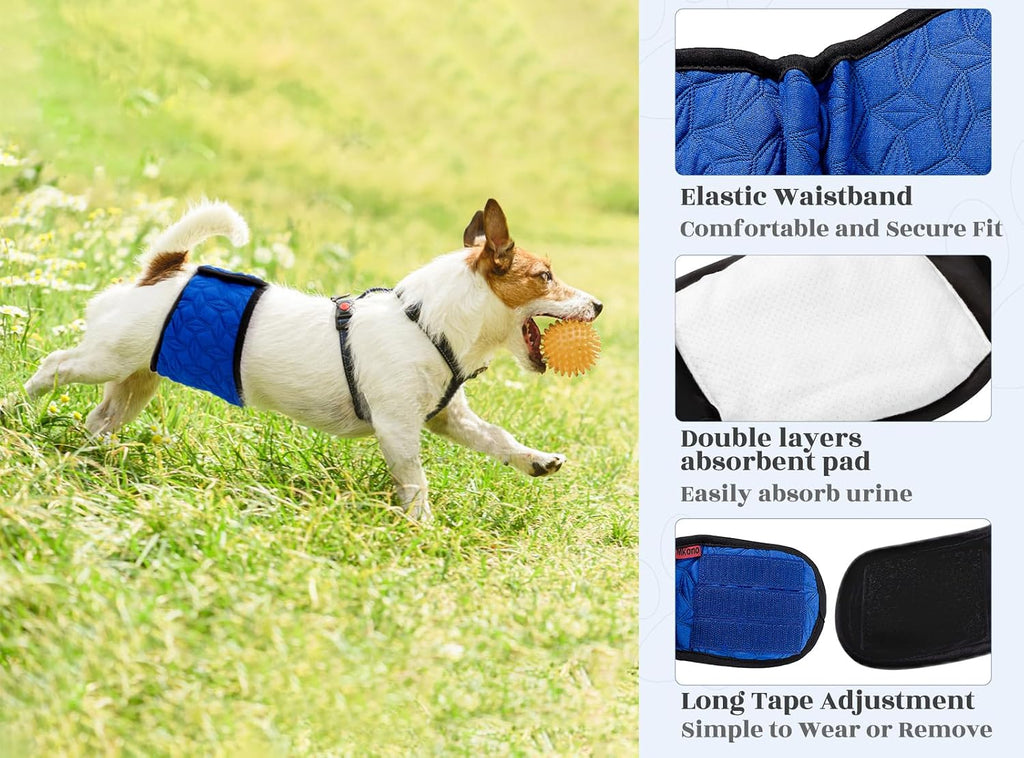 USA imported male dog waist bands for small and medium pet house training.