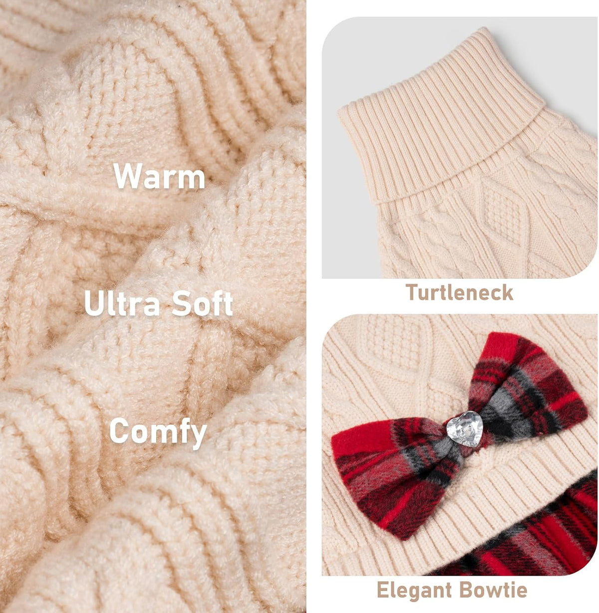 Stretchable and machine washable dog clothes for winter fashion