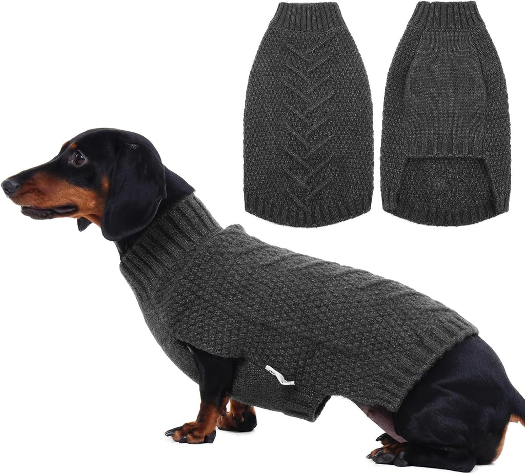 IECOii Extra Large Dog Sweater, XXXL Dog Sweater for Large Dogs Girl Boy, Xmas Pet Holiday Sweaters Large Size, Warm Doggy Christmas Knitwear Big Dogs Sweater for Labrador, Doberman, DarkGrey-3XL - Image 10