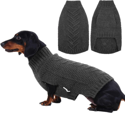 IECOii Extra Large Dog Sweater, XXXL Dog Sweater for Large Dogs Girl Boy, Xmas Pet Holiday Sweaters Large Size, Warm Doggy Christmas Knitwear Big Dogs Sweater for Labrador, Doberman, DarkGrey-3XL - Image 10