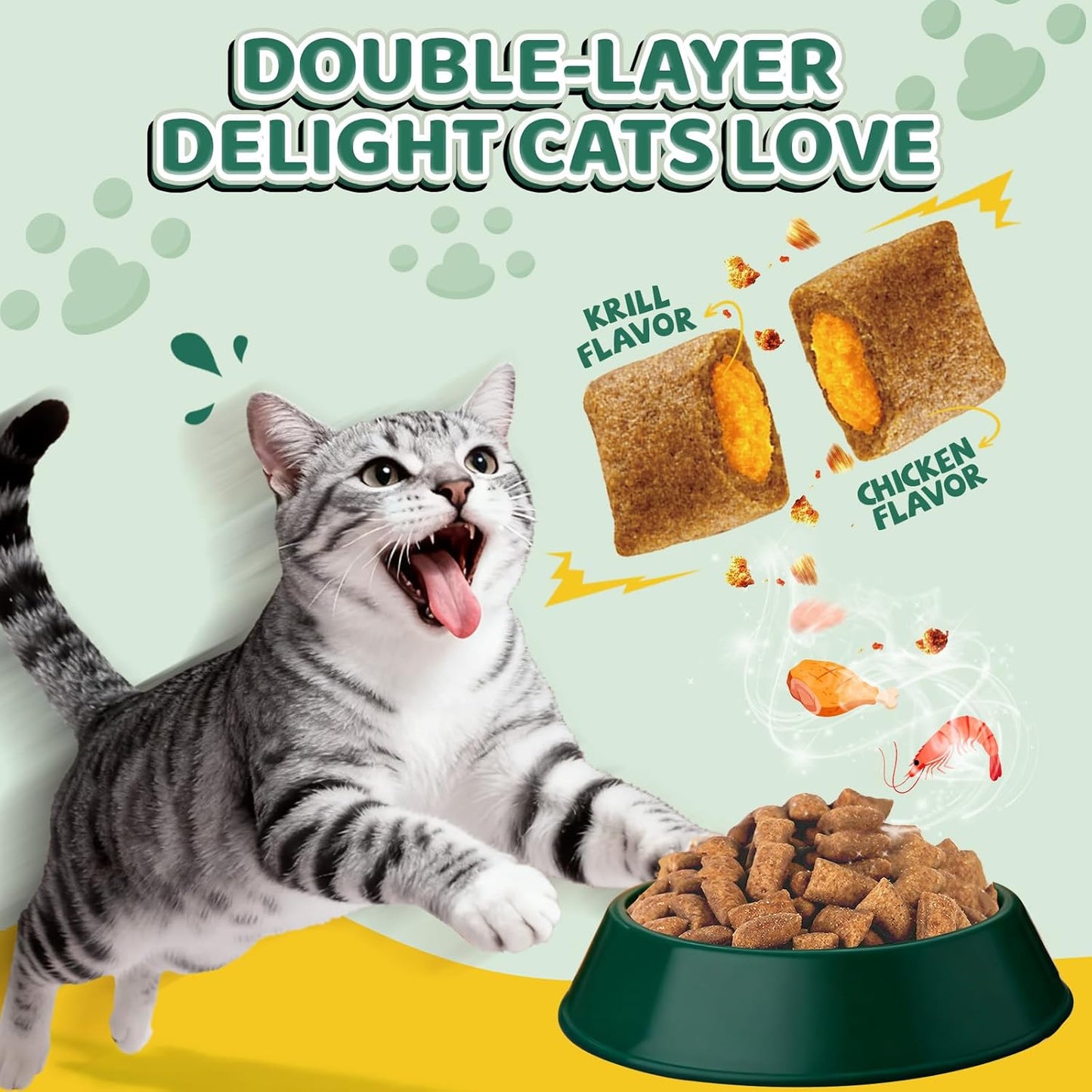 Cat flea chewables daily pet health supplement jar showcasing skin and coat support benefits.