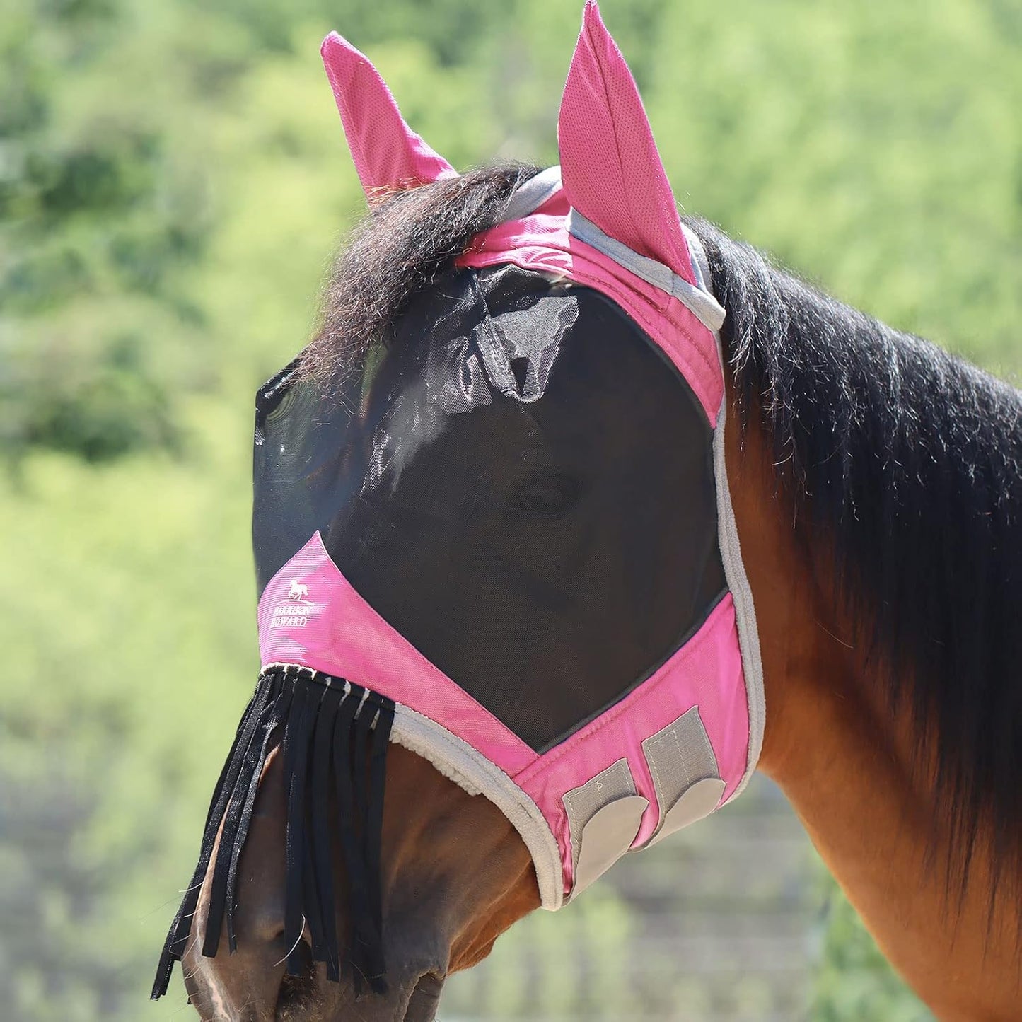Harrison Howard fly mask breathable fabric texture