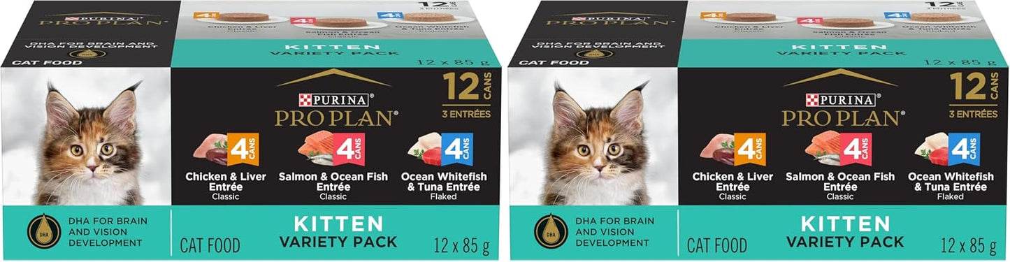Purina Pro Plan High Protein Wet Kitten Food Variety Pack, DEVELOPMENT Kitten Favorites - (Pack of 24) 3 oz. Cans - Image 13