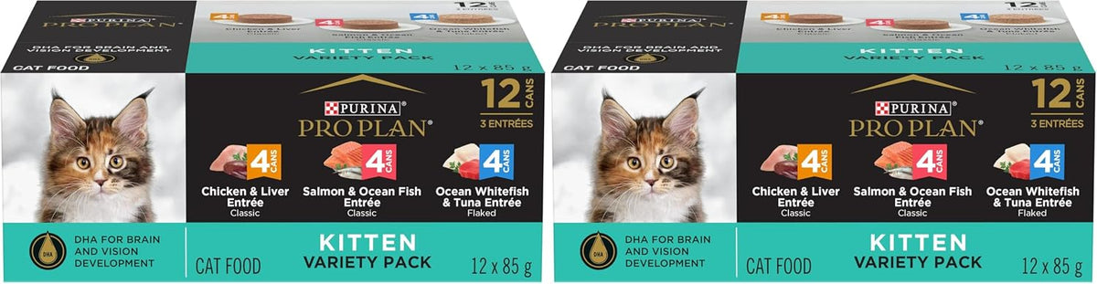 Purina Pro Plan High Protein Wet Kitten Food Variety Pack, DEVELOPMENT Kitten Favorites - (Pack of 24) 3 oz. Cans - Image 13