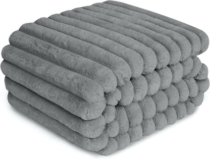 Waterproof Pet Blanket for Large Dogs & Cats - Reversible Calming Plush, Washable Furniture Cover for Couch, Bed, Car Seat, Blocks Leaks, Stains & Pet Fur (Cream, 50"x60") - Image 11