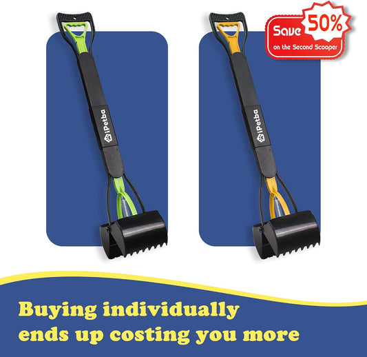 iPetba foldable pet waste picker upper folded for compact storage