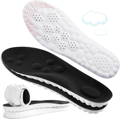 ENLOPQ 4D Cloud-Like Comfort Soles front view showing memory foam texture.