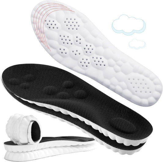 ENLOPQ 4D Cloud-Like Comfort Soles front view showing memory foam texture.