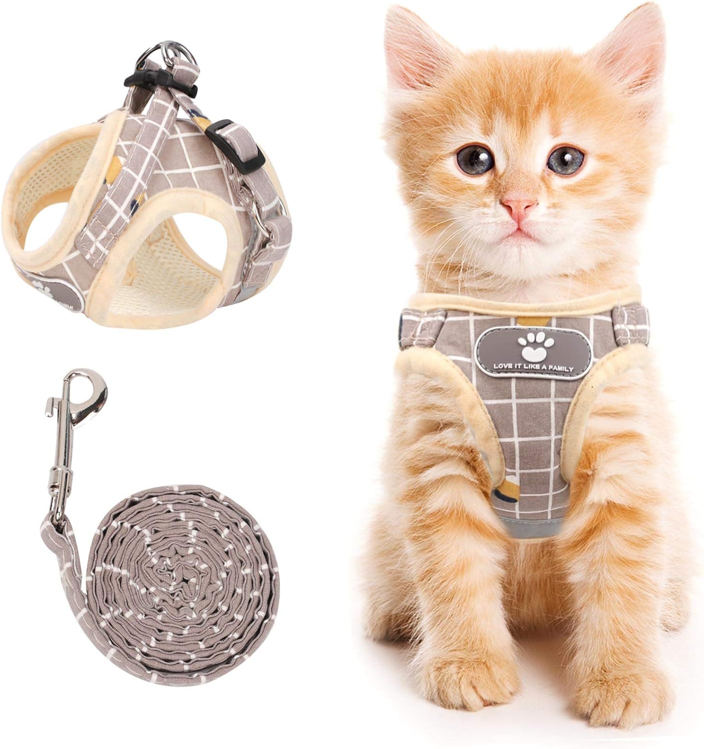 Cat & Dog Vest Harness - All Weather Mesh, Reflective Strap, Step-in Adjustable for Small Cats & Dogs (Red, XS) - Image 13
