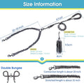 BAAPET dual pet leash system showcasing the three hundred and sixty degree tangle free swivel connector.